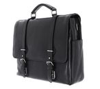 LEONHARD HEYDEN Roma Briefcase 2 Compartments Black