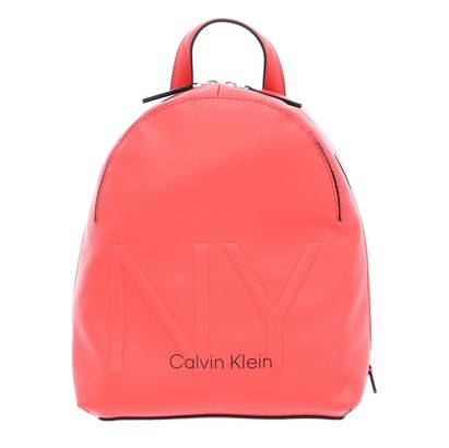 Calvin Klein NY Shaped Backpack Small Coral