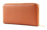 COCCINELLE Metallic Soft Zip Around Wallet L Tan COCCINELLE Metallic Soft Zip Around Wallet L Tan