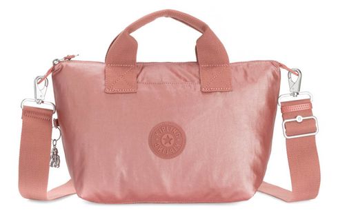 kipling Basic Plus Kala Mini Small Tote Metallic Rust Origin