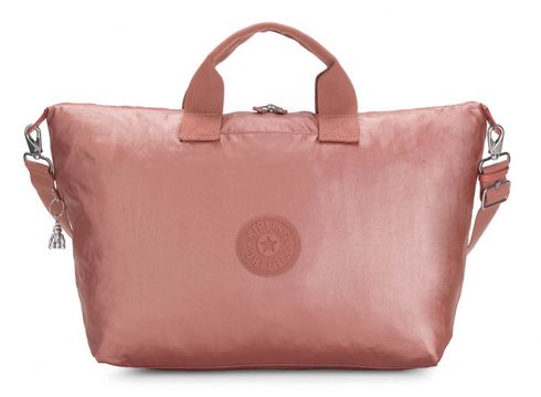 kipling Basic Plus Kala Medium Tote Metallic Rust Origin