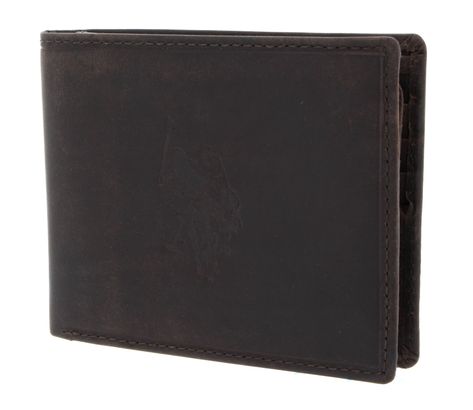 U.S. POLO ASSN. Tulsa Horizontal Wallet with Flap Brown