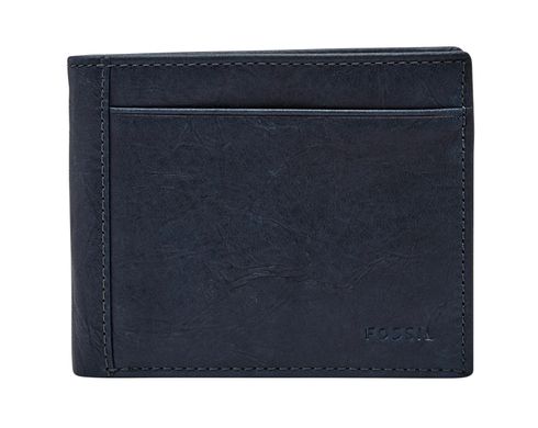 FOSSIL Neel Bifold With Flip ID Navy