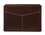 FOSSIL Derrick Card Case Dark Brown