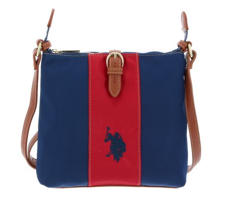 U.S. POLO ASSN. Patterson Colored Crossbody Bag Navy / Red