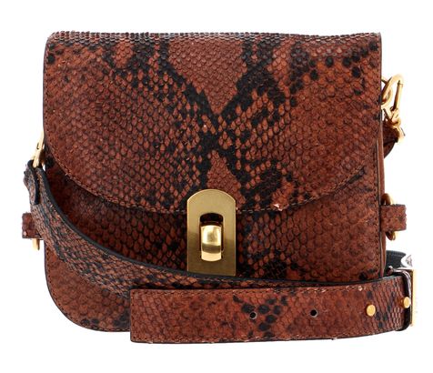 COCCINELLE Zaniah Python Shoulderbag Tan | Buy bags, purses