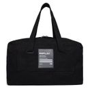 REPLAY Cotton Canvas Duffle Bag Black