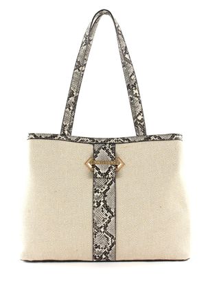 VALENTINO Gigante Shopping Bag Nat / Roccia