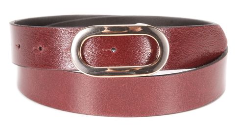 Tamaris Leather Belt W110 Bordeaux