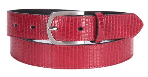 Tamaris Leather Belt W75 Bordeaux