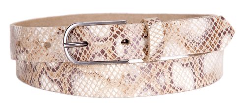 Tamaris Leather Belt W75 Beige