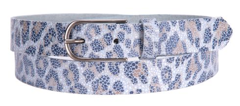 Tamaris Leather Belt W80 Light Blue