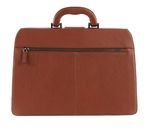 PIQUADRO Black Square Doctor´s Bag Cuoio Tabacco