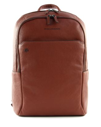 PIQUADRO Black Square Computer Backpack L Cuoio Tabacco