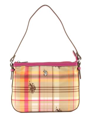 U.S. POLO ASSN. Houston Flat Crossbody Bag Fuchsia