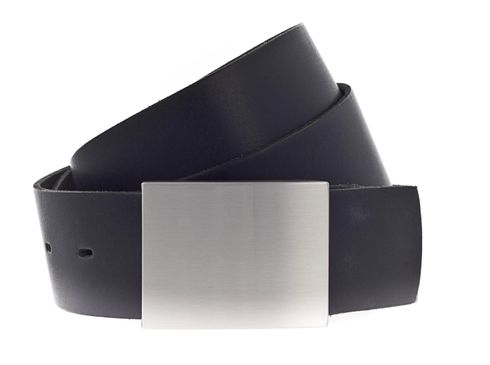 Vanzetti Classics 40mm Leather Belt W95 Black - shortenable