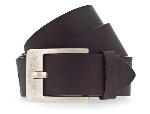 Vanzetti Denim Love 45mm Full Leather Belt W85 Dark Brown - kürzbar