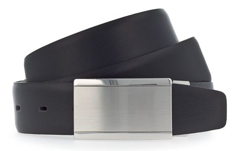 Vanzetti Dresscode: Business 35mm Cambered Belt W95 Black - shortenable