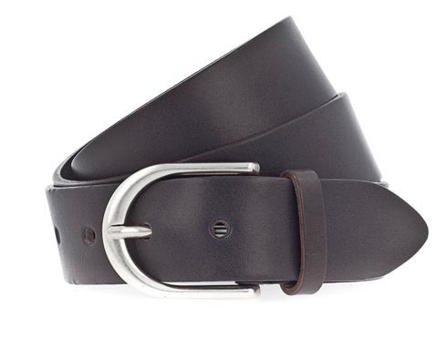 Vanzetti Classics 35mm Full Leather Belt W105 Steel Grey