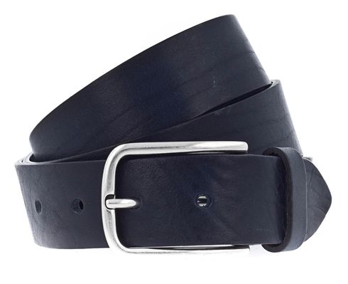 Vanzetti Denim Love 35mm Full Leather Belt W90 Marine