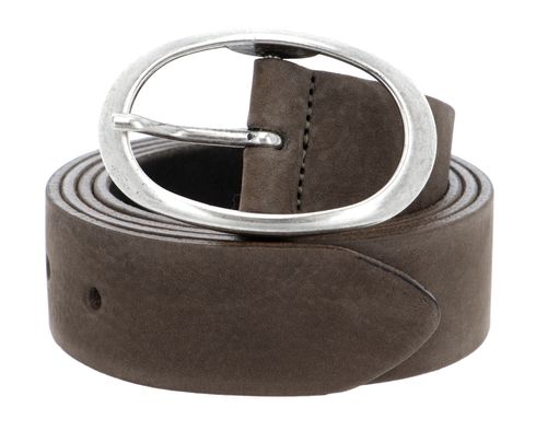 Vanzetti Classics 35mm Full Leather Belt W75 Dark Olive