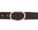Vanzetti Classics 35mm Full Leather Belt W75 Dark Olive