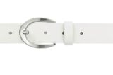Vanzetti Neon Booster 30mm Full Leather Belt W75 White
