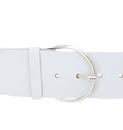 Vanzetti Hollywood Boulevard 60mm Round Leather Belt W95 White