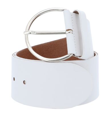 Vanzetti Hollywood Boulevard 60mm Round Leather Belt W85 White