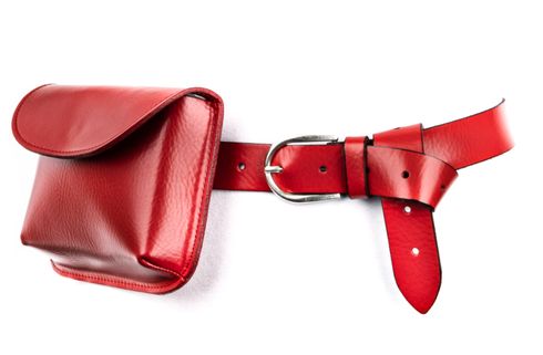 Vanzetti Denim Love Belt & Belt Bag Red