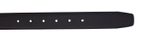 Vanzetti Dresscode: Business 35mm Cambered Full Leather Belt W80 Black - kürzbar