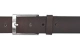 Vanzetti Dresscode: Business 35mm Full Leather Belt W90 Dark Brown - kürzbar