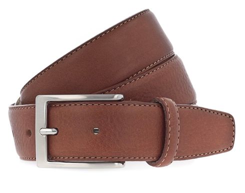 Vanzetti Dresscode: Business 35mm Cambered Full Leather Belt W100 Cognac - shortenable