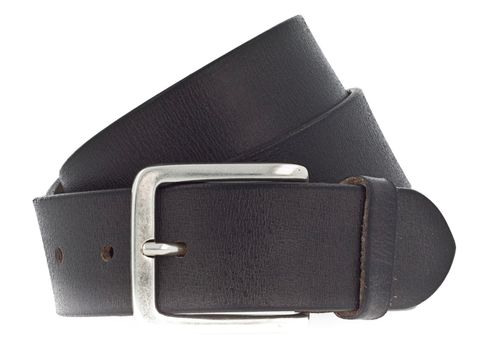 Vanzetti Denim Love 40mm Full Leather Belt W80 Dark Grey - kürzbar