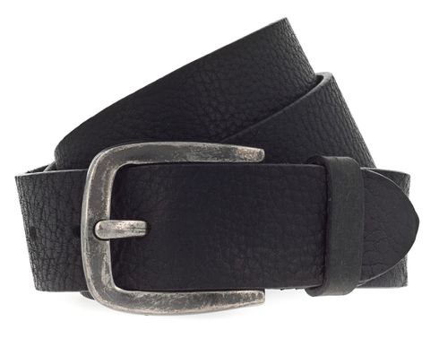 Vanzetti Denim Love 40mm Full Leather Belt W100 Black - shortenable