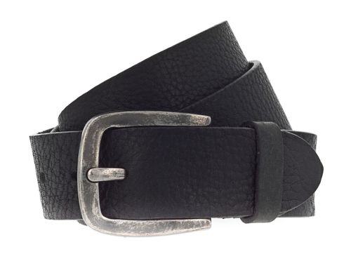 Vanzetti Denim Love 40mm Full Leather Belt W110 Black - kürzbar