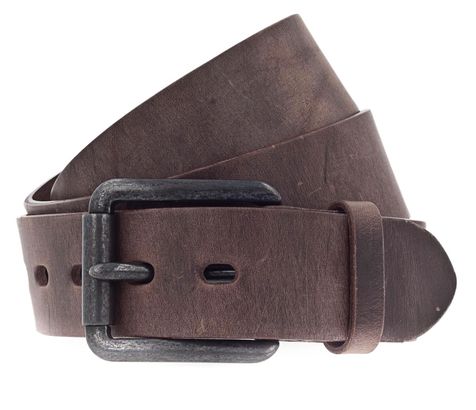 Vanzetti Denim Love 40mm Full Leather Belt W100 Dark Brown - kürzbar