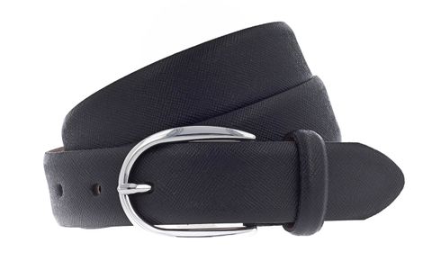 Vanzetti Classics 30mm Cambered Leather Belt W110 Black