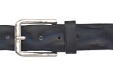 Vanzetti Denim Love 40mm Full Leather Belt W90 Marine - kürzbar