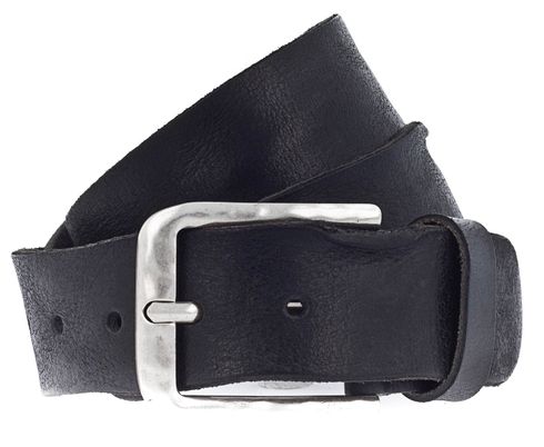 Vanzetti Denim Love 40mm Full Leather Belt W85 Black - shortenable