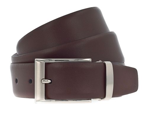 Vanzetti Dresscode: Business 35mm Cambered Belt W95 Dark Brown - kürzbar