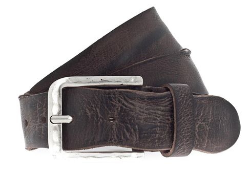 Vanzetti Denim Love 40mm Full Leather Belt W100 Dark Brown - kürzbar