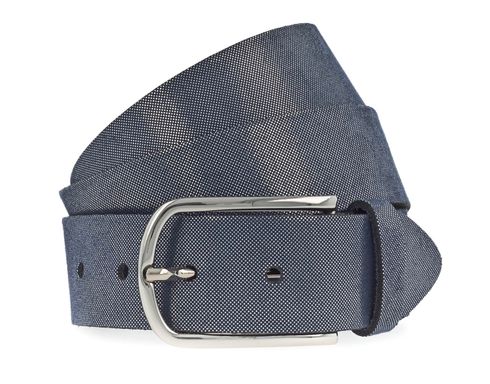 Vanzetti Glitter Radiance 35mm Metallic Belt W100 Marine / Silver Metalic
