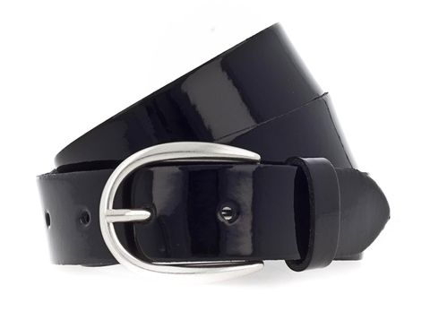 Vanzetti The Power of Patent Leather 30mm LackLeather Belt W95 Black