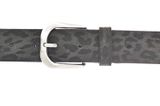 Vanzetti Animal Scouting 35mm Leather Belt W95 Leo Gray Vanzetti Animal Scouting 35mm Leather Belt W95 Leo Gray