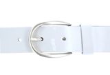 Vanzetti The Power of Patent Leather 30mm LackLeather Belt W85 White Vanzetti The Power of Patent Leather 30mm LackLeather Belt W85 White
