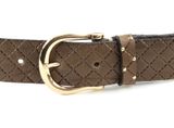 b.belt Liana Gold Belt W75 Taupe Grey