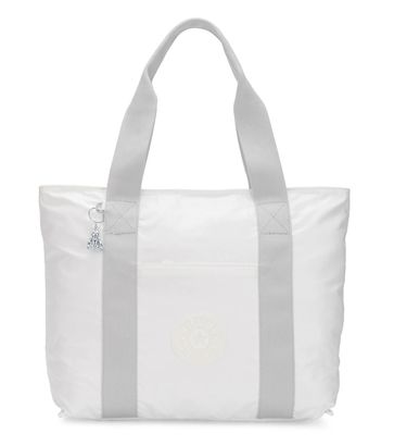 kipling Basic Plus Era Tote M White Metallic