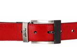 PICARD Belt 2 Leather Belt W115 Schwarz / Rot - kürzbar PICARD Belt 2 Leather Belt W115 Schwarz / Rot - kürzbar