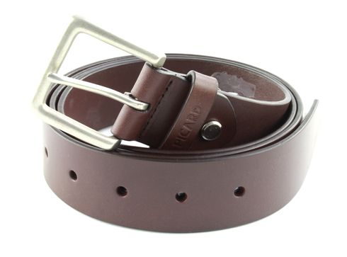 PICARD Belt Leather Belt W110 Cafe - kürzbar